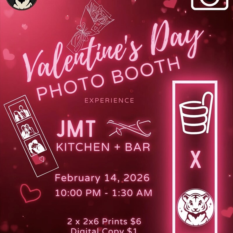Valentine's Day Photo Booth Experience